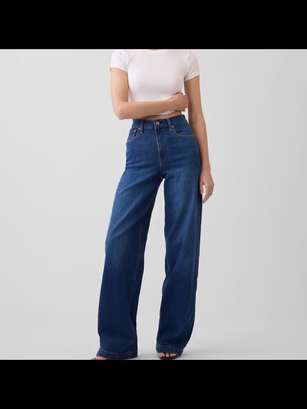GAP High-Rise Stride Wide Leg Jeans